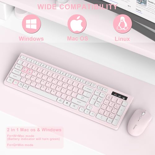 Combo de teclado y mouse inalámbricos con 3 DPI ajustables para trabajar con total precisión 5
