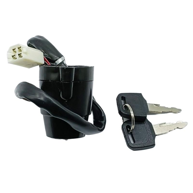 Compatible with Yamaha Ignition Switch Lock Key Replacement DT100, DT175, DT125, DT250, DT400, XT250 (1974-1983) - Aftermarket Part with 2 Master Keys