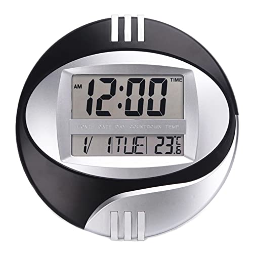 Horloge murale numérique LCD silencieuse à LED pour un environnement de travail sans bruit