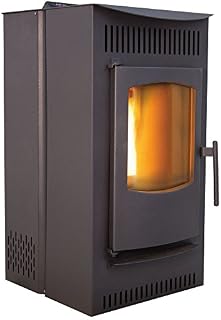Castle Pellet Stoves 12327 Serenity Wood Pellet Stove with Smart Controller, 18-1/4"W x