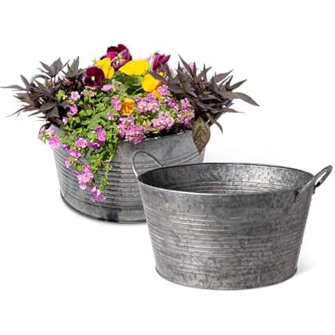 Gardener's Supply Galvanized Planter Set Cover