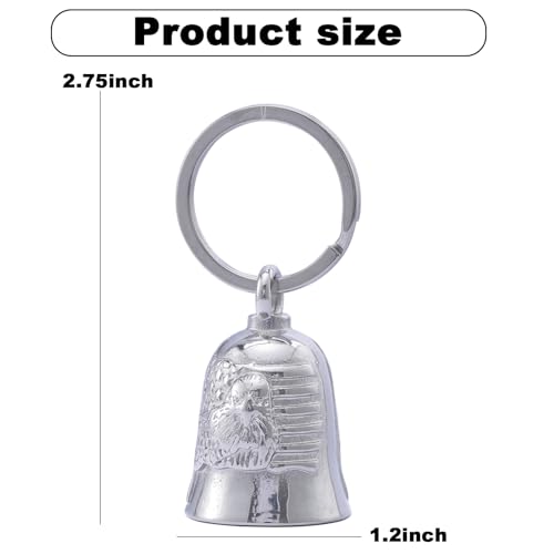 Image of Motorcycle for Bells - Motorcycle Angel Bell for Men Women,Bell Biker Accessory,Guard Riding Safety (Black)