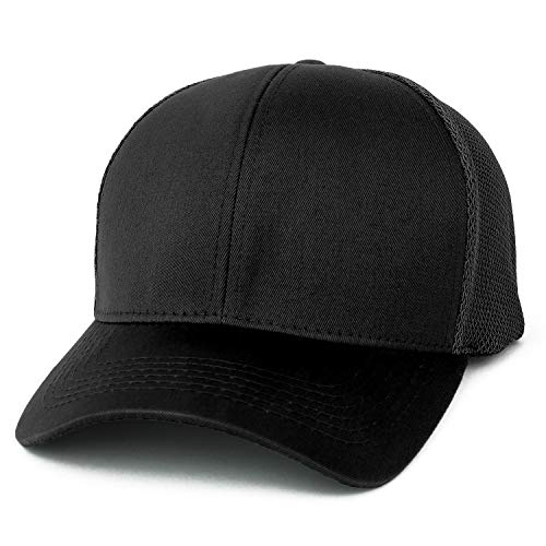 Image of Trendy Apparel Shop Oversize XXL Structured Trucker Mesh Baseball Cap
