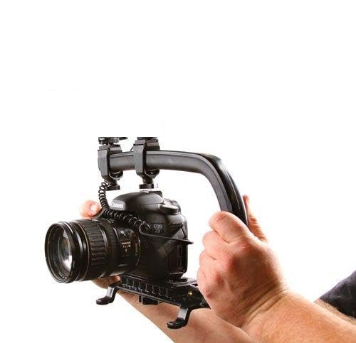 Pro Video Stabilizing Handle Scorpion Grip for: Olympus Air A01 Vertical Shoe Mount Stabilizer Handle