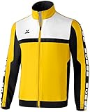 Erima Herren Classic 5-C Sports-/Präsentationsjacke, gelb/schwarz/weiß, XXXL