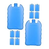 Milisten 10pcs Reusable Ice Packs Cooler Blocks Pe Material 14x8.8x2.8cm Medium Size with Water Fill for Air