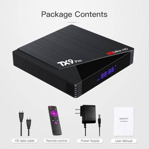 Image of FORIDA TX9 Pro Smart Android TV Box 4GB RAM 32GB ROM | Android 12.0 6K Ultra HD Streaming Device | Dual WiFi 2.4G /5G, Bluetooth, Quad-Core CPU, H.265 HEVC Media Player | Set Top Box