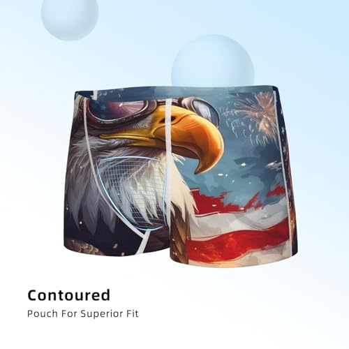 Boys' Cotton Boxer Brief Soft Underwear-Bald Eagle Pilot4