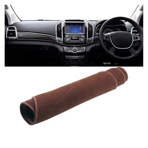 Tapis de tableau de bord Honda H9 contre fissures et reflets | Protection marron LHD