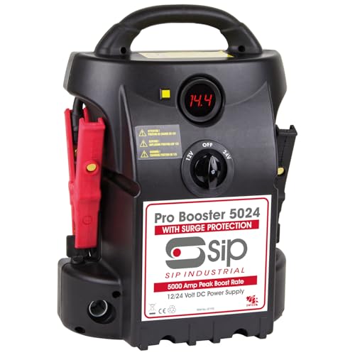 SIP - SIP Pro 5024 Start Booster, Battery Booster Jump Starter Power Pack 12V/24V 5000A/2500A