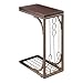 Snack Table Brown and Burnished Copper