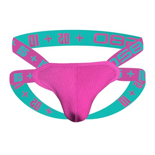 Men's Jockstrap Underwear Sexy Jock Strap Athletic Supporters Performance Elastic Waistband Thong