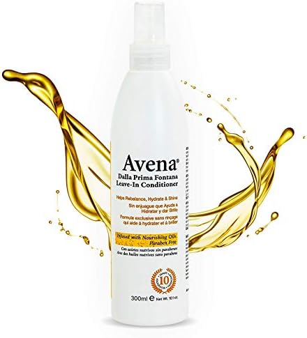 Avena Paraben-Free Leave-in Conditioner Hair Treatment Detangling Spray | Protects Hair Color from Fading | Heat Protectant | Non-greasy Healthy balance of Moisture, Volume, and Shine | 300ml / 10oz