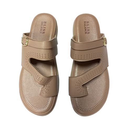 Image of Extra Soft Women's Comfortable Highcushioned Doctor Slippers|Flip-Flops Fashionable Casual & Stylish|Lightweight & Breathable Chappals|Outdoor Sandals Ladies&GirlsBB946