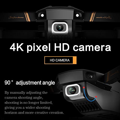 Składany dron Quadcopter Profesjonalny dron 4K / 1080P HD Kamera szerokokątna WiFi Wysokość transmisji w czasie rzeczywistym Utrzymuj Quadcopter Składana zabawka drona (Kolor: 2K-Podwójna kamera-2B