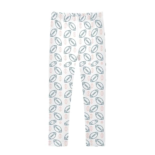 ZZKKO Girls Leggings American Football Trendy Toddler Girls Clothes Leggings for Girls Toddler Girls Leggings 3-4T