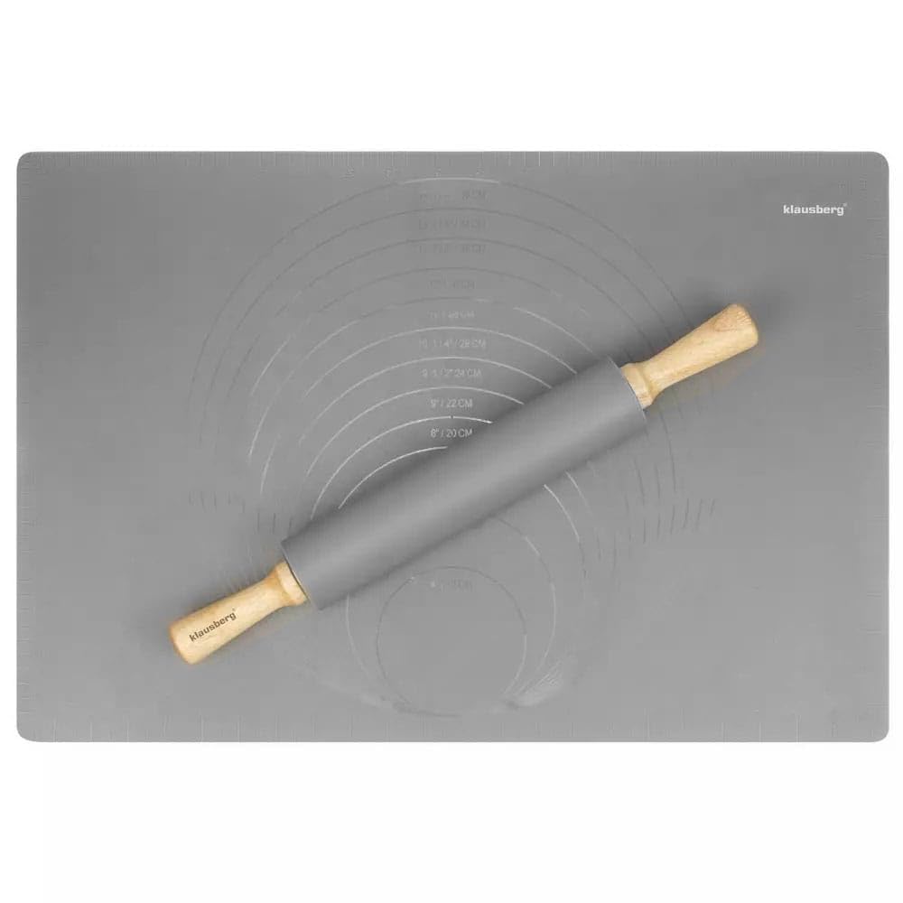 Pastelería de silicona KLAUSBERG KB-7597 tapete de cocina 60x40 cm antiadherente para hornear amasado