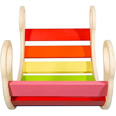 Waldorf Wooden Rocking Play (Rainbow)
