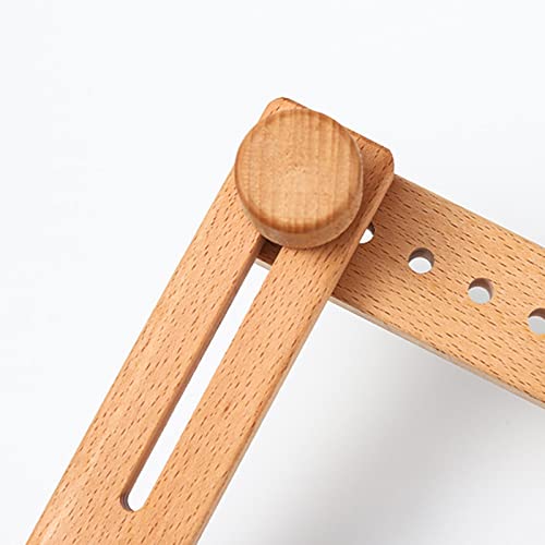 Soporte de aro de bordado de mesa de madera noble marco de 45cm de alta precisión 4