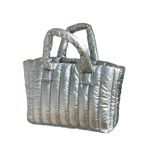 Sac à bandoulière d'hiver argenté pour le shopping et le bureau