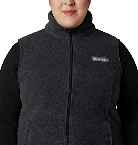 Columbia Damen Benton Springs Petite Fleece-Weste, Schwarz, L Größen – Ansicht 9