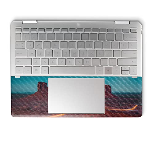 Image of MightySkins Carbon Fiber Skin Compatible with HP Spectre x360 14 inch (2022) Full Wrap Kit - Monument Valley | Protective, Durable Textured Carbon Fiber Finish | Easy to Apply | Made in The USA