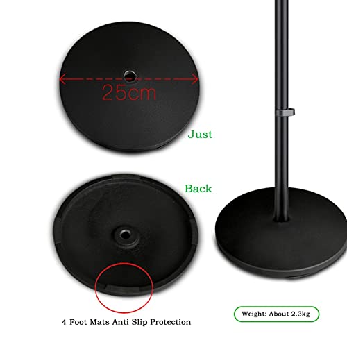 Soporte telescópico para proyector de piso a techo con bandeja, base metálica estable y altura ajustable, capacidad de 3.5 kg, color único miniatura 5