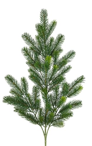 Seidenblumen Roß Kunststoff-Tannenzweig Premium 85cm - 90cm GA künstliche Tannen-Zweige Spritzguss-Verfahren 100% PE