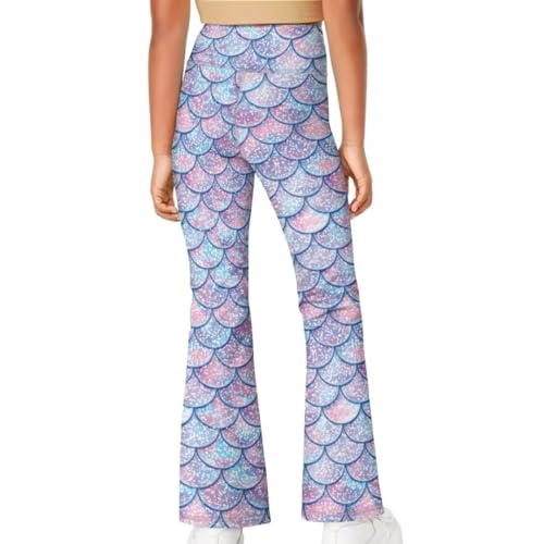 Image of Girls Flare Leggings 5-14T Cute Bell Bottoms for Girl Yoga Pants for Gym