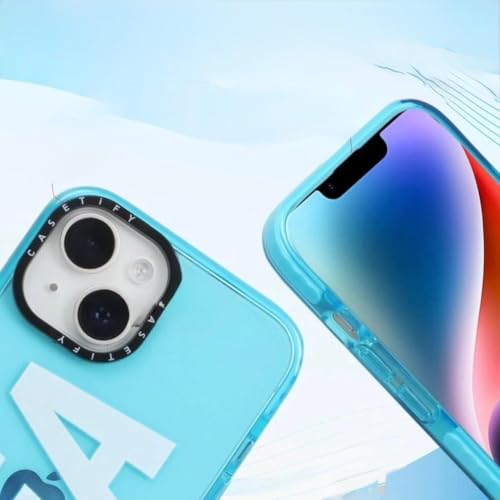 Image of for iPhone 15 Plus SEA Case Transparent, Grip Case Silicon Slim Fit Shock-Absorbing TPU Bumper & Anti-Yellowing Clear Protective Back Cover for iPhone 15 Plus (Blue,01)