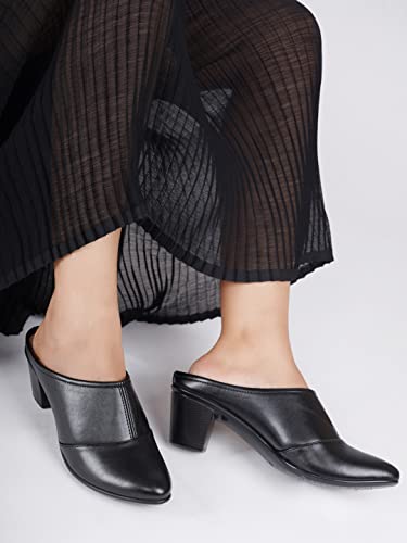 Image of ELLE Women's Slip-On Block Heel Mules