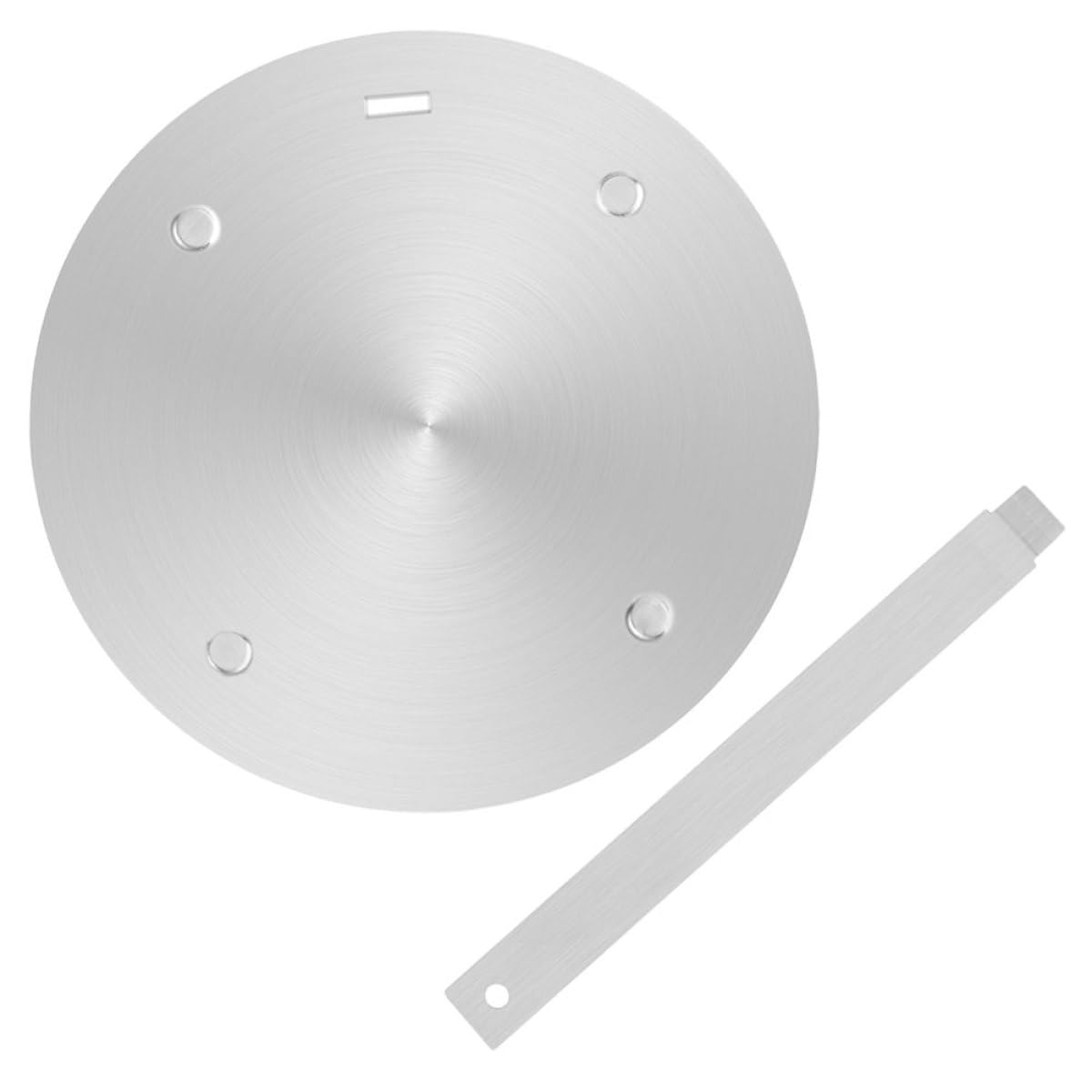 Placa Adaptadora para Cocina de Gas y Eléctrica, Difusor de Calor de Acero Inoxidable 3,4mm X 240mm, Adaptador para Utensilios de Cocina Compatible Inducción, Distribución