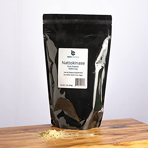 Pure Organic Nattokinase Powder - Non-GMO, Gluten Free, Vegan Bulk (5 Pounds)