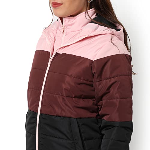 Image of PINACOLADA Women's Puffer Regular Fit Bomber Jacket For Winter Wear | Standing Collar | Full Sleeve | Zipper | Casual Jacket For Woman & Girl | Western Stylish Jacket For Women