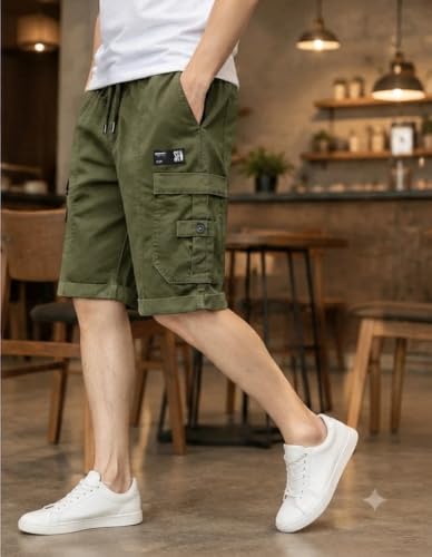 Image of Brulry Men's Shorts || Cotton Casual Shorts for Man || Shorts Pant for Men