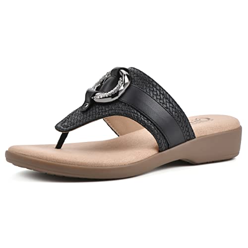 CLIFFS BY WHITE MOUNTAIN Women's Benedict Mini Wedge Sandal