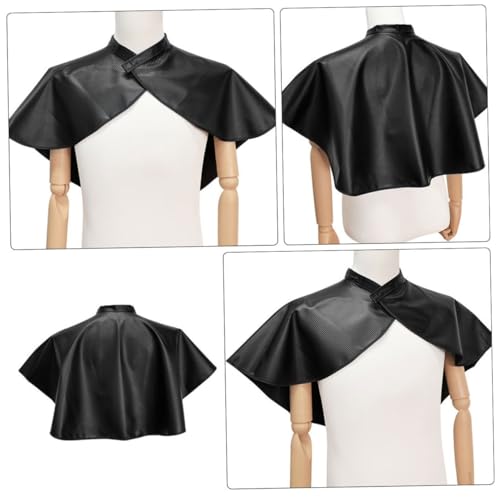 Capa para corte de cabello negra 2 piezas para adultos miniatura 5