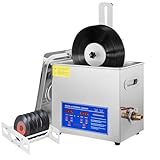 超音波ビニールレコードクリーナー：自動回転、8枚収納、30分タイマー付きでプロ仕様の両面クリーニング