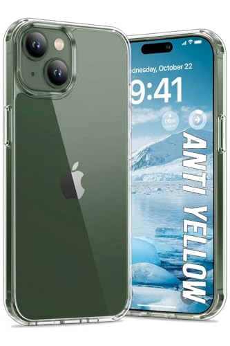 Image of DIZORO Crystal Clear Compatible with iPhone 13 Mini Case with Anti-Yellow Anti-Scratch Shockproof Transparent Cover
