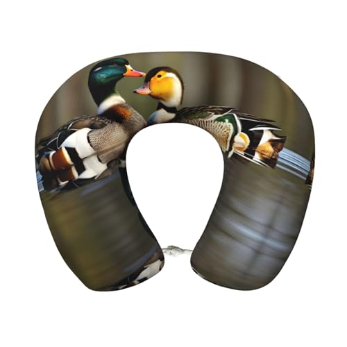 Almohada cuello en U espuma viscoelástica 25 cm x 30 cm miniatura 1