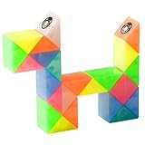 Magic Snake マジックスネーク 24 Part 魔方 ストレス解消 育脳 脳トレ 知能ゲーム ストレス解消 育脳 脳トレ 知能ゲーム 誕生日子供プ 【頑丈で安全】高品質のABSを採用しており、環境にも身体にも害がありません。よくデザインされた構造で、柔軟性と安定性があります。 【変形可能なヘビパズル】24個のくさびが付いたツイストスネークパズルは、さまざまな形が作られます。ヘビ、タンク、クロス、銃、鍵など形が作ることができます。積み木のように、さまざまなものと造型をつづり合わせることが...