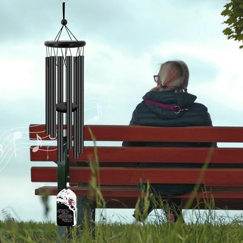 Image of ASTARIN Personalized Wind Chimes Outdoor Large Deep Tone,Large Customized WindChimes for Outside Tuned Relaxing Soothing Low Bass,Memorial Wind Chimes Sympathy