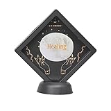 Gemstone Worry Stones, Healing Crystal with Engraved Inspirational Word Thumb Palm Stones Inspirational Chakra Worry Stone(Clear Quartz)