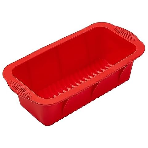 SOV Silicone Bread Loaf Pan, Non-Stick Loaf Pan and Easy Release, Ideal for Bread, Toast, Brownie, Homemade Cakes and Quiche Pie, BPA Free and Dishwasher Safe, Food Grade. (1, loaf pan) Cover