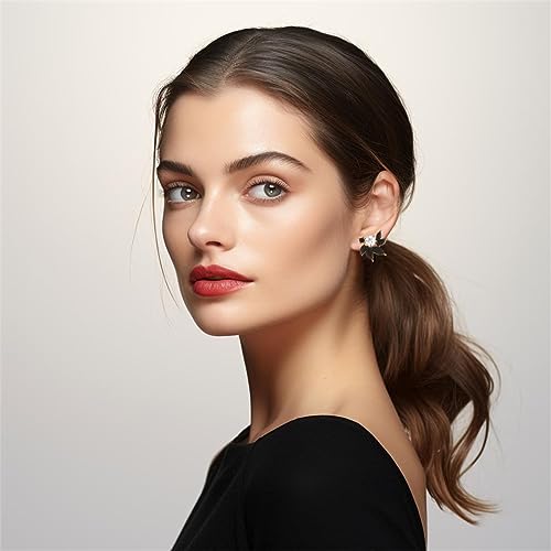 Boucles d'oreilles strass de qualité supérieure au fini brillant précieux