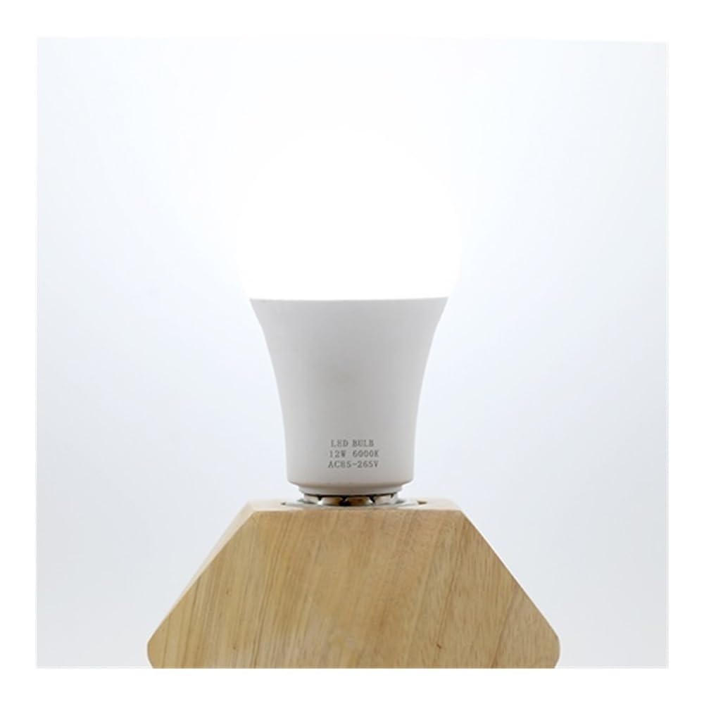 KJXP Lighting, Lot de 20, lampe de table LED AC185V-265V E27 6W/9W/12W/15W/18W, ampoule LED, lampe de projecteur(Cold White,12W)