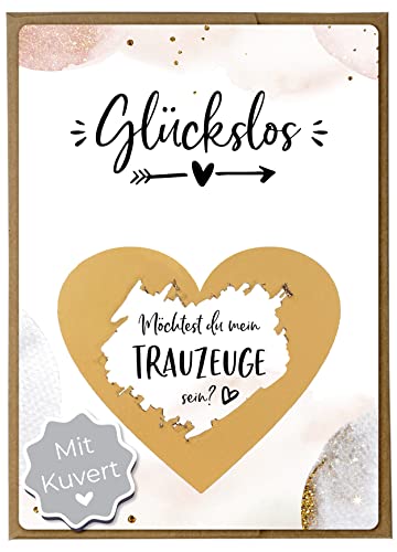 Joli Coon Rubbelkarte Trauzeuge fragen mit Kuvert - Willst du mein Trauzeuge sein