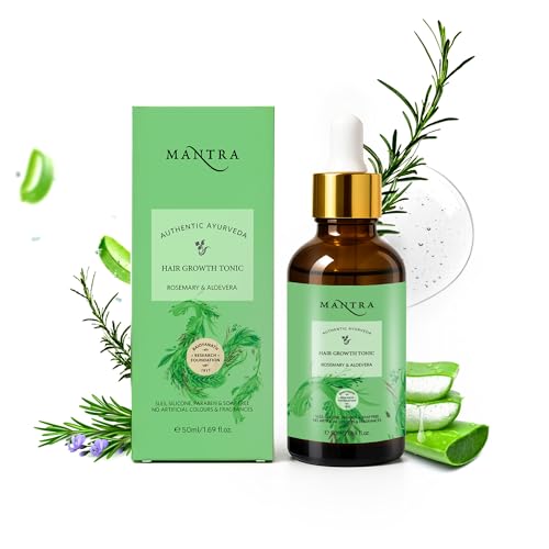 Mantra Advanced Hair Growth Serum | Rosemary & Aloe vera 50 ml | Hair Growth Tonic & Hair fall control serum for Women & Men