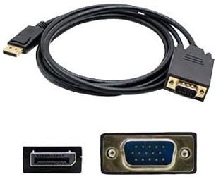 AddOn 3ft (1M) Displayport to VGA Black Adapter - M/M - DisplayPort/VGA for Video Device - 3 ft - DisplayPort Male Digital Audio/Video - HD-15 Male VGA - Black - DISPORT2VGAMM3B