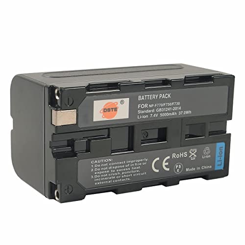 DSTE NP-F750 NP-F730 NP-F770 Li-ion Batteria Compatibile per Sony DCR-TRV820K,CCD-SC65,CCD-TRV815,DCR-TRV9,CCD-TRV82,DCR-TRV900,CCD-TRV85,DCR-VX200,CCD-TR3300